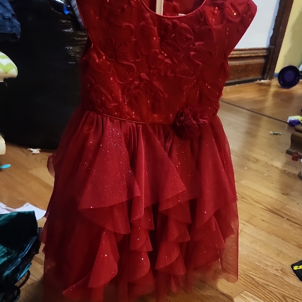 Jona Michelle Red Formal Kids Dress
